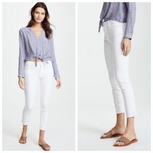 MOTHER - The Looker Crop - Glass Slipper (White)